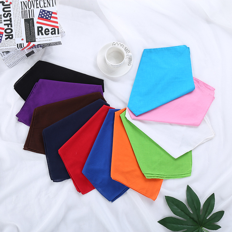 Headscarf Cotton Solid Color R - Bandana Blank White avaliação e preço