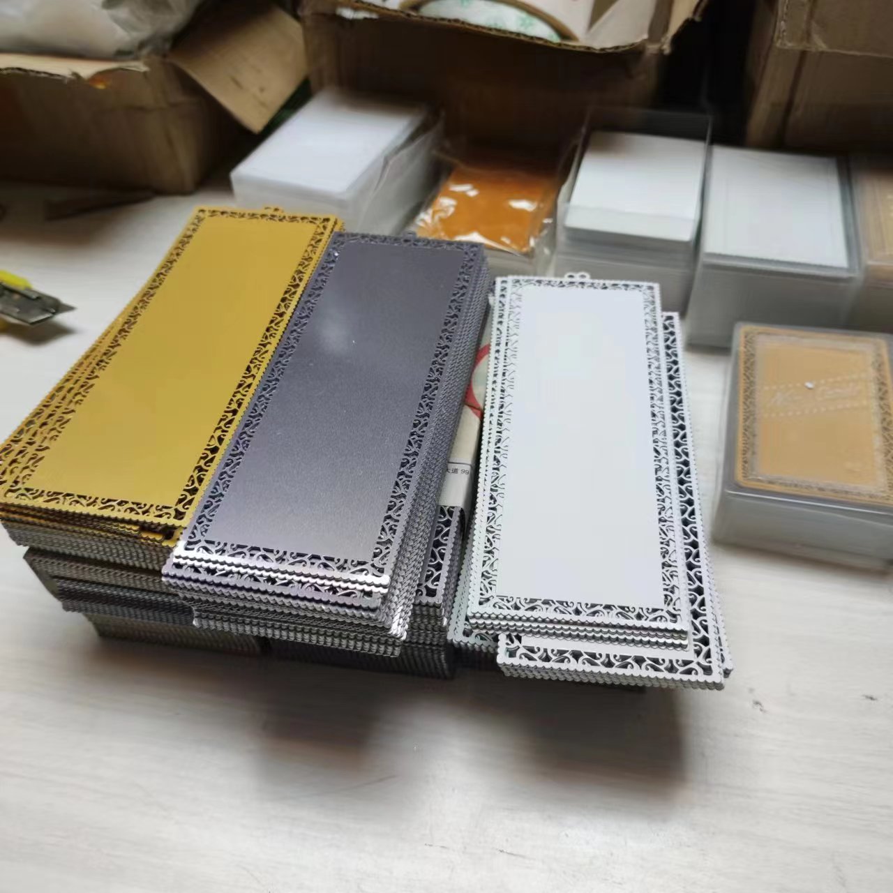 100pcs Blank Sublimation Metal - Puzzle Blank White avaliação e preço
