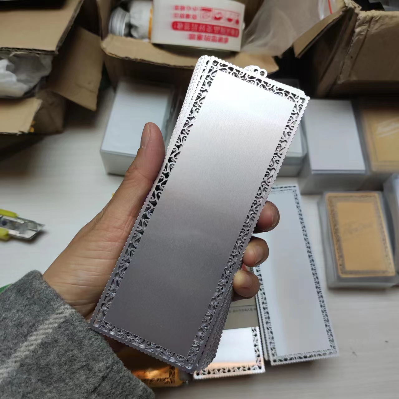 100pcs Blank Sublimation Metal - Puzzle Blank White avaliação e preço