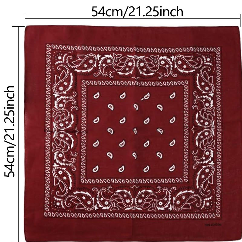 Hip Hop Cowboy Paisley Scarf L - Bandana Blank White avaliação e preço