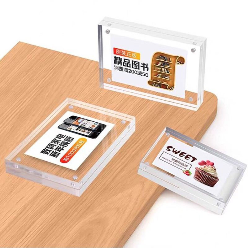 90x55mm Magnetic Acrylic Price - Photo Acrylic Block avaliação e preço