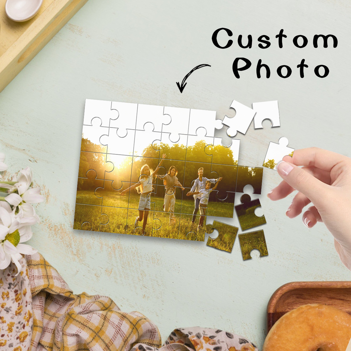 1pc Custom Photo Single Portra - Puzzle Blank White avaliação e preço