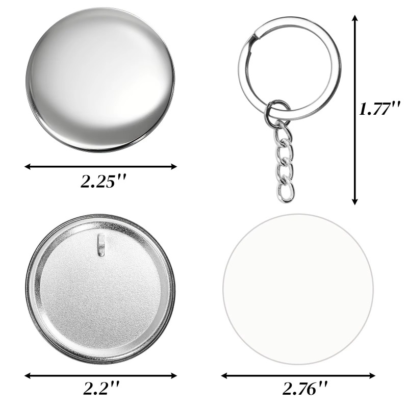 100 Sets 58 Mm/ 44 Mm Button M - Button Badge Blank avaliação e preço