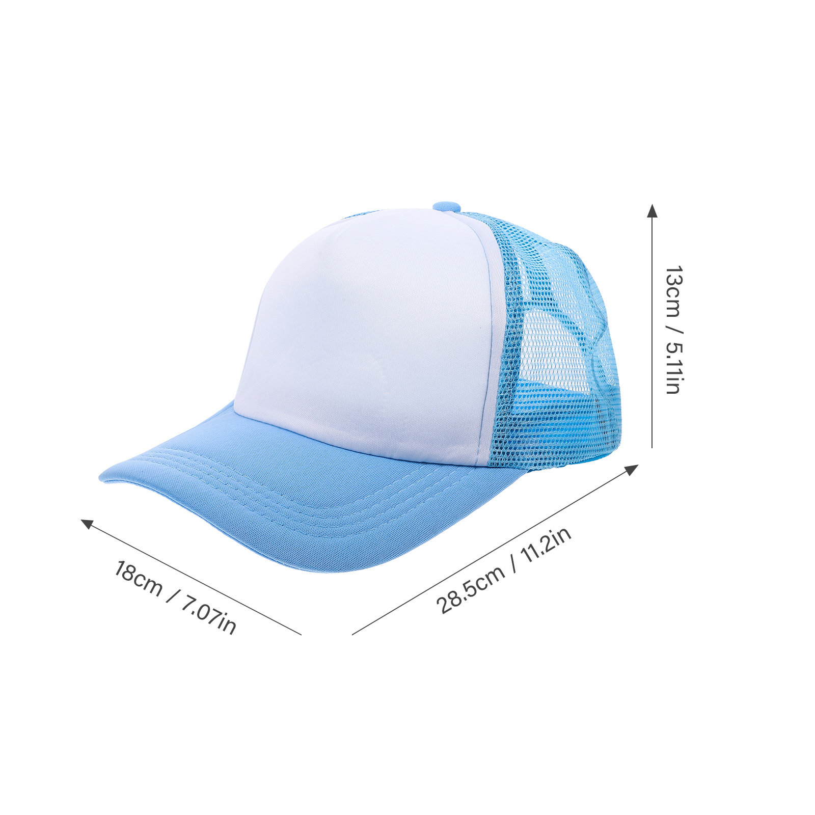 10Pcs Mesh Baseball Hat Blank  - Hat Sublimation Blank avaliação e preço