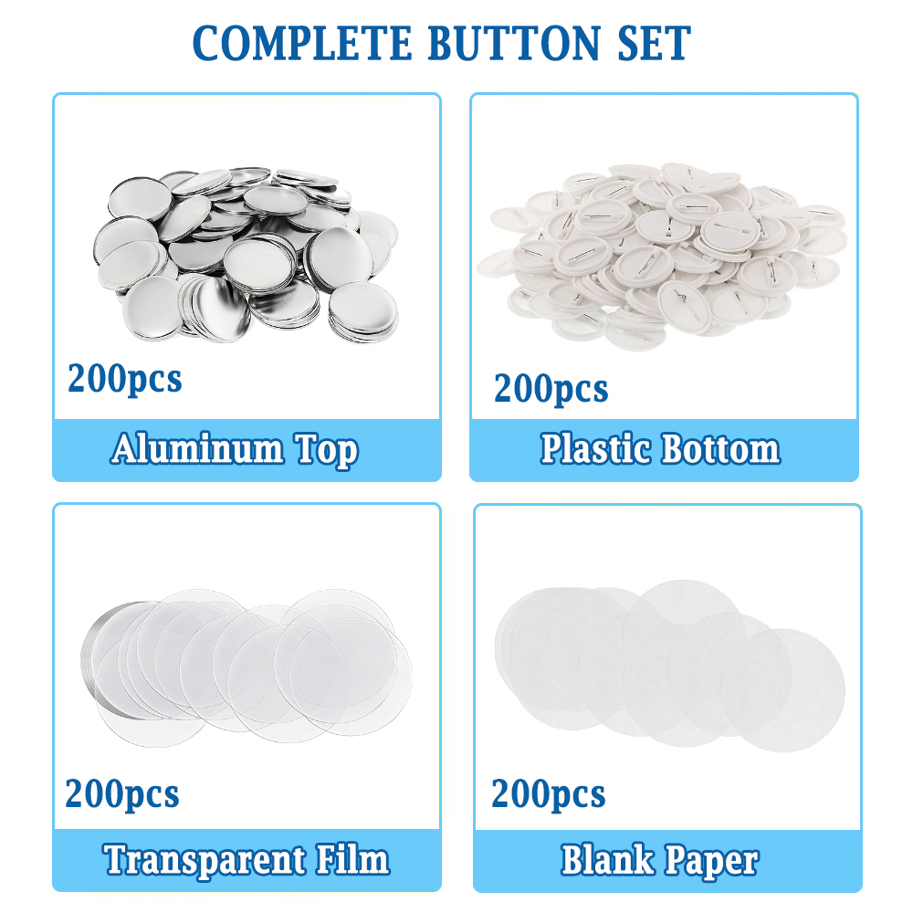 200pcs DIY Round Badge Making  - Button Badge Blank avaliação e preço