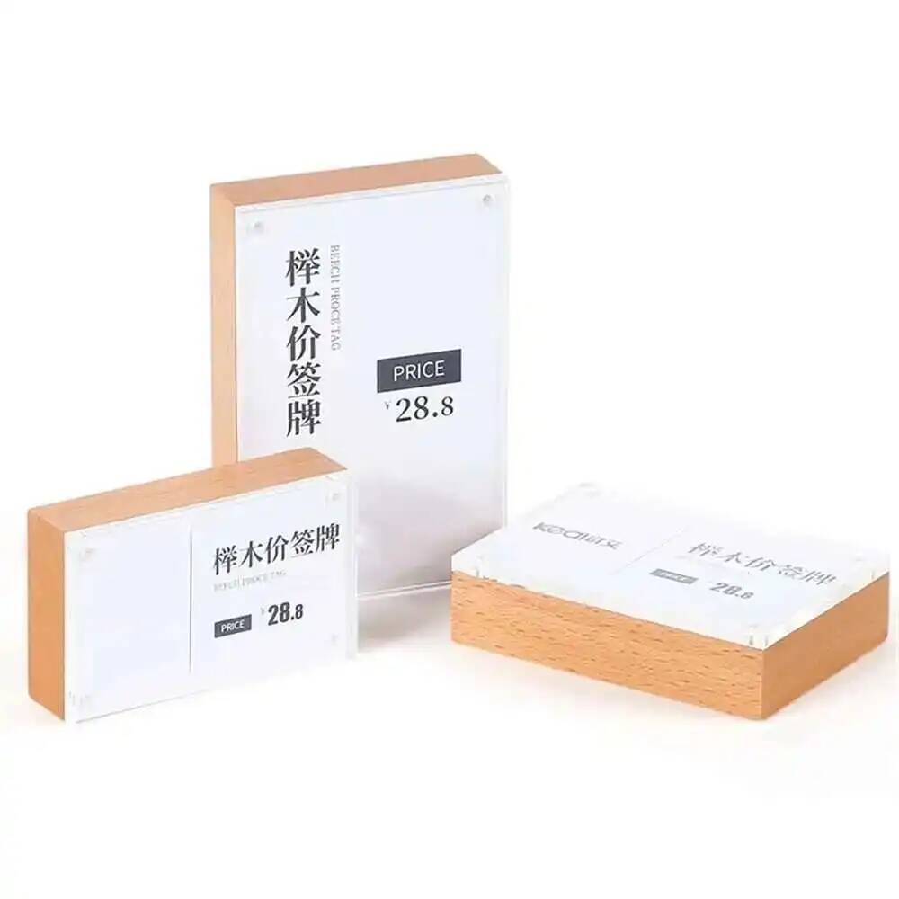 Desk Price Card Display Magnet - Photo Acrylic Block avaliação e preço
