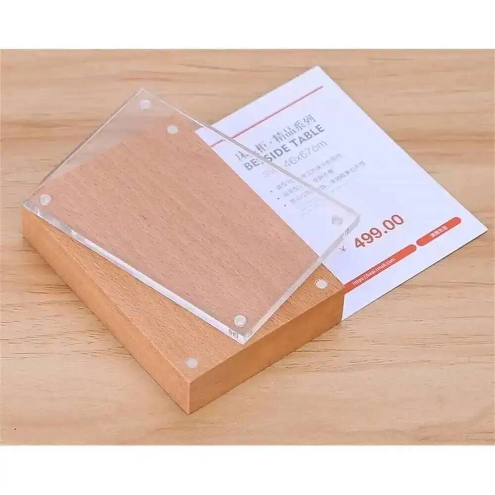 Desk Price Card Display Magnet - Photo Acrylic Block avaliação e preço