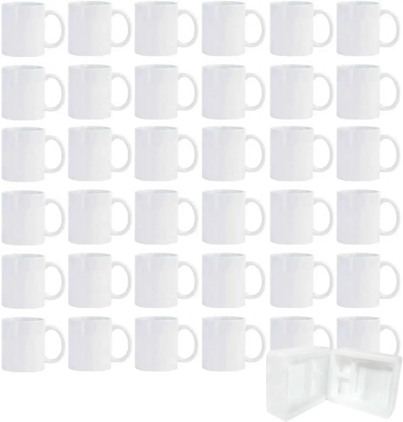 36pcs Sublimation Mugs, 11oz W - Sublimation Mug White avaliação e preço