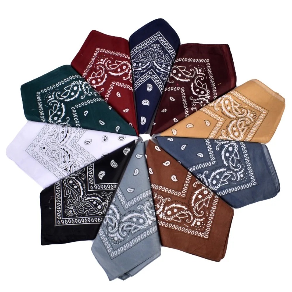 Hip Hop Cowboy Paisley Scarf L - Bandana Blank White avaliação e preço