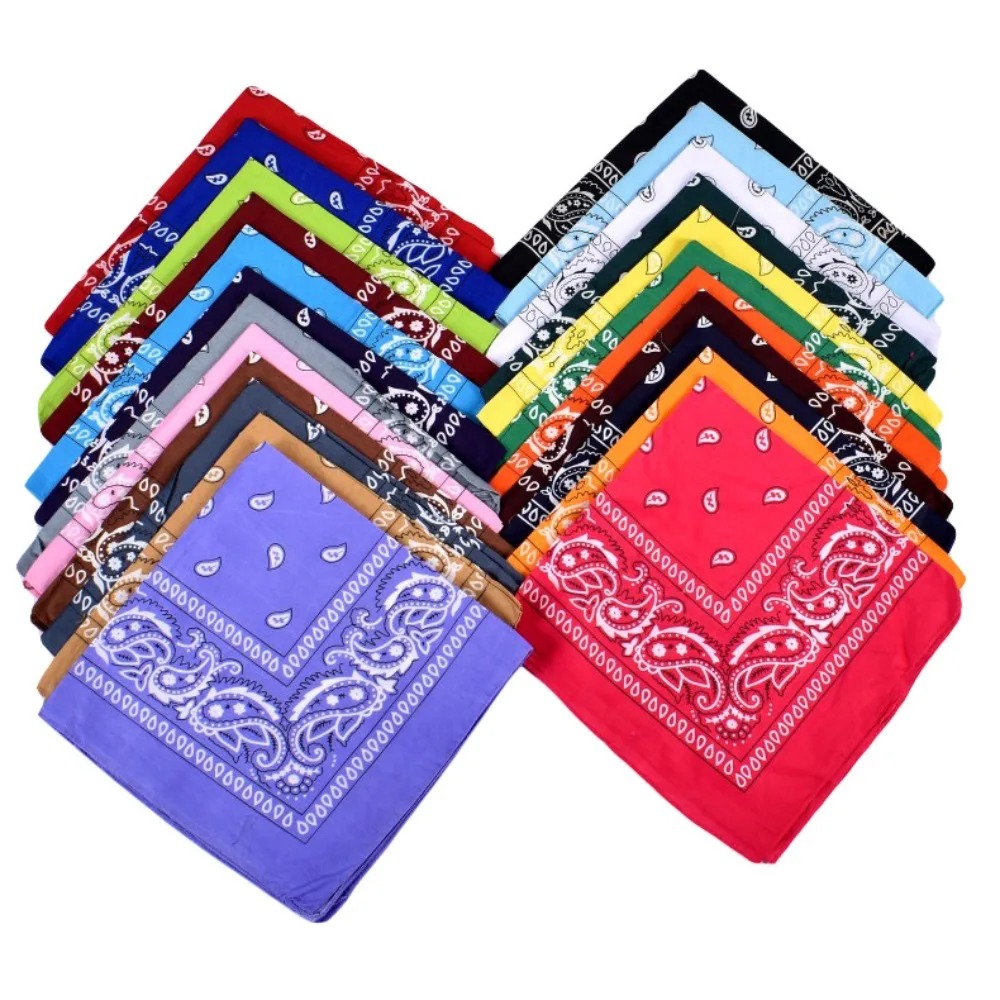 Hip Hop Cowboy Paisley Scarf L - Bandana Blank White avaliação e preço