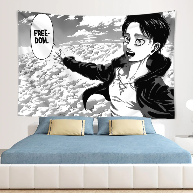 Eren Yeager Freedom Manga Post - Canvas Wrap Ready avaliação e preço