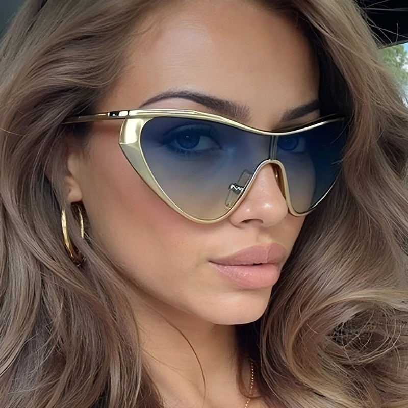 Rimless Y2K Style Sunglasses R - Metal Photo Panel avaliação e preço