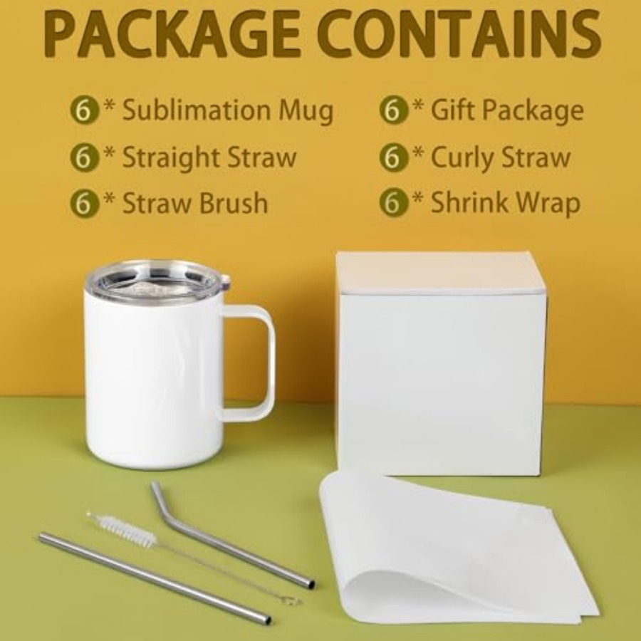 12 Oz Sublimation Coffee Mug B - Sublimation Mug White avaliação e preço