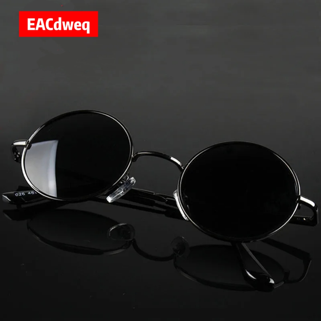 Retro Vintage Round Sunglasses - Metal Photo Panel avaliação e preço