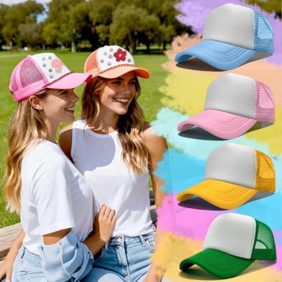 10 Pack Blank Trucker Hats DIY - Hat Sublimation Blank avaliação e preço