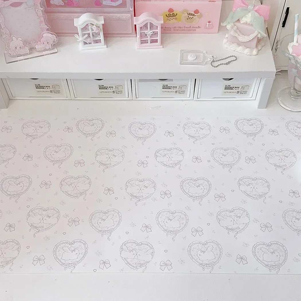 Kawaii Pink Rabbit Girl Heart  - Mouse Pad Blank Sublimation avaliação e preço
