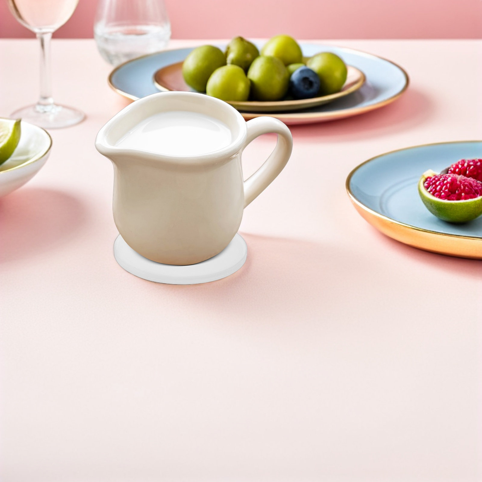 12Pcs White Round Ceramic Coas - Coaster Sublimation Blank avaliação e preço