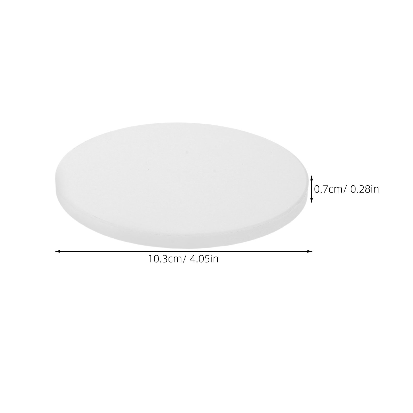 12Pcs White Round Ceramic Coas - Coaster Sublimation Blank avaliação e preço