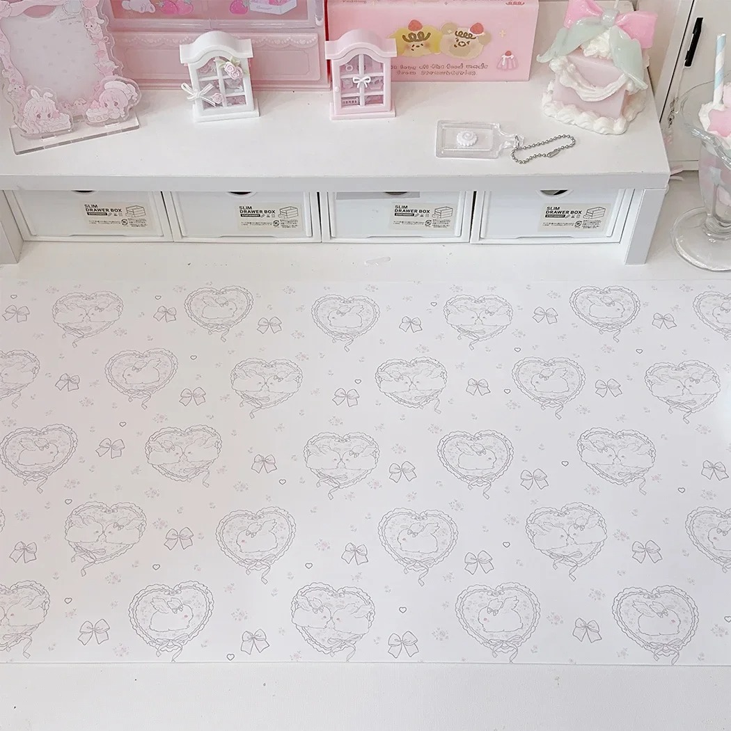 Kawaii Pink Rabbit Leather Des - Mouse Pad Blank Sublimation avaliação e preço