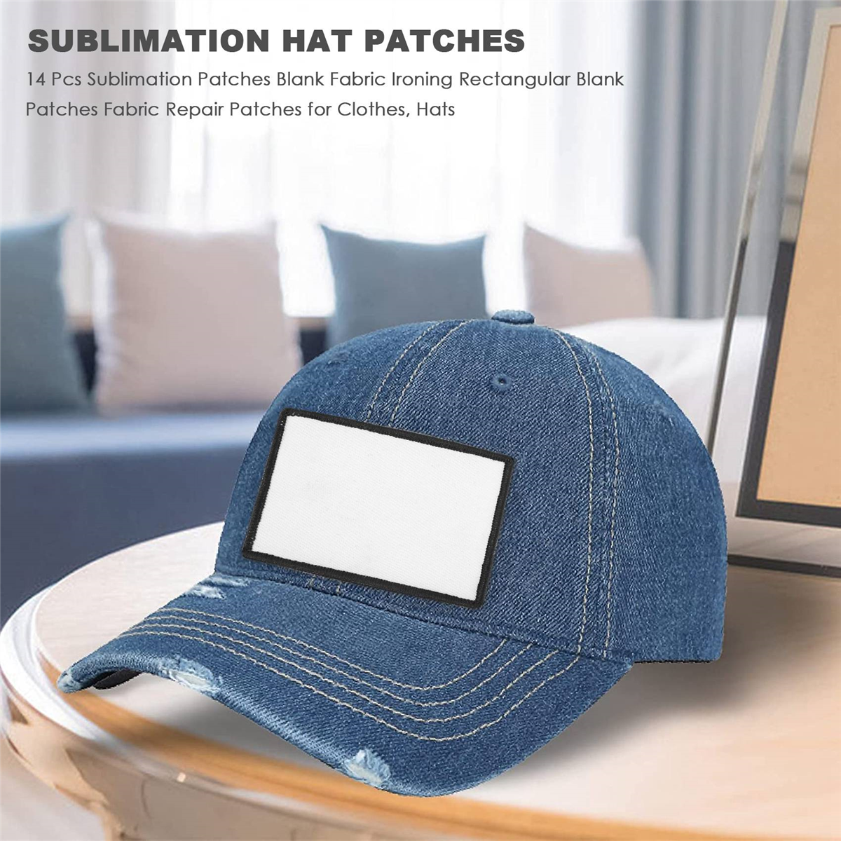 ABVA-14 Pcs Sublimation Patche - Hat Sublimation Blank avaliação e preço