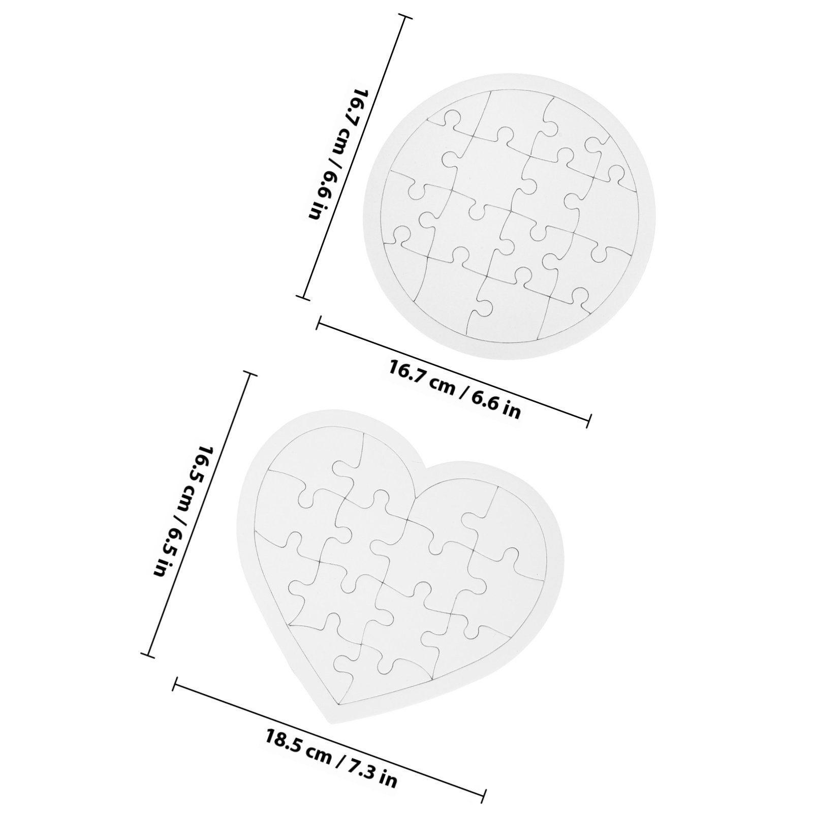 10Pcs Blank Kid DIY Puzzles Wh - Puzzle Blank White avaliação e preço