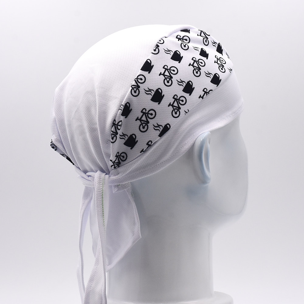 Classic Men White Cycling Cap  - Bandana Blank White avaliação e preço