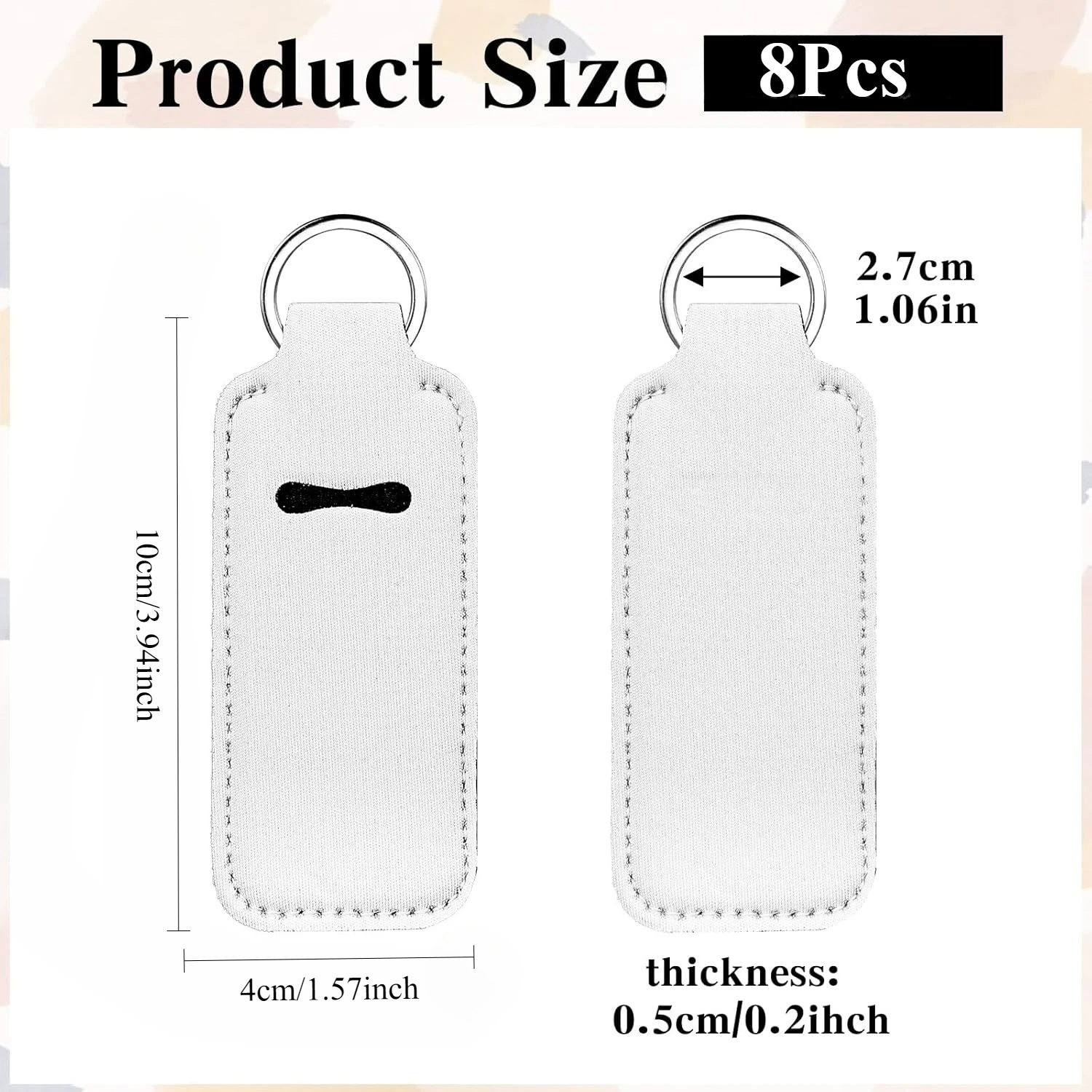 8 Pcs Sublimation Lipstick Key - Puzzle Blank White avaliação e preço