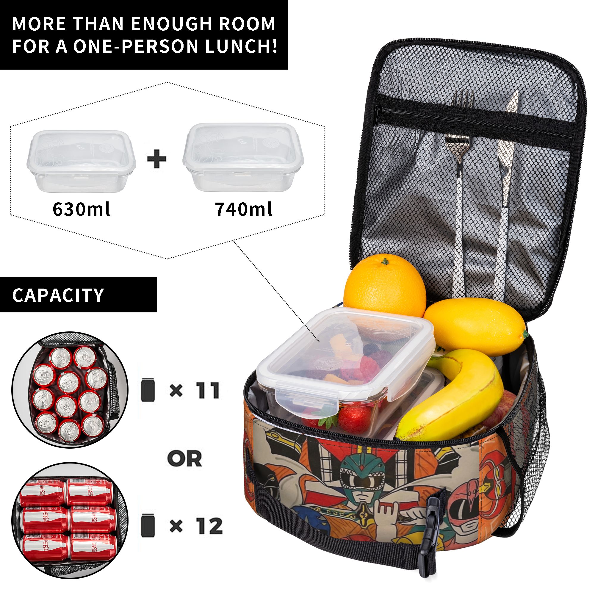 Power Rangers and Megazord Art - Tote Bag Sublimation avaliação e preço