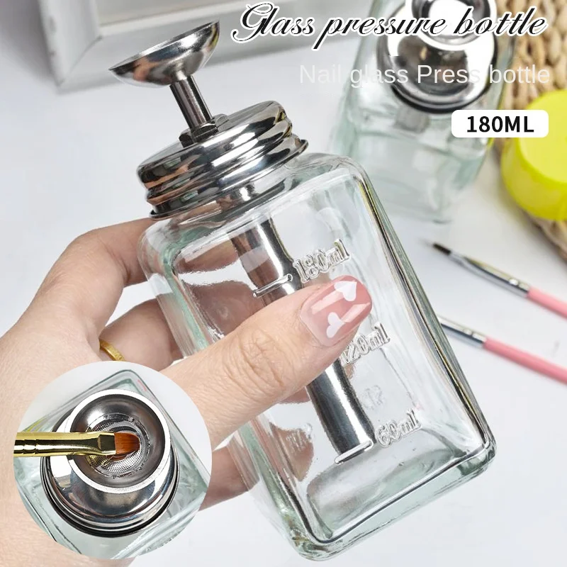 Nail glass bottle press funnel - Water Bottle Blank avaliação e preço