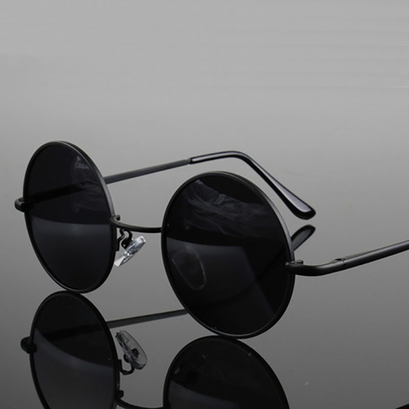 Retro Vintage Round Sunglasses - Metal Photo Panel avaliação e preço